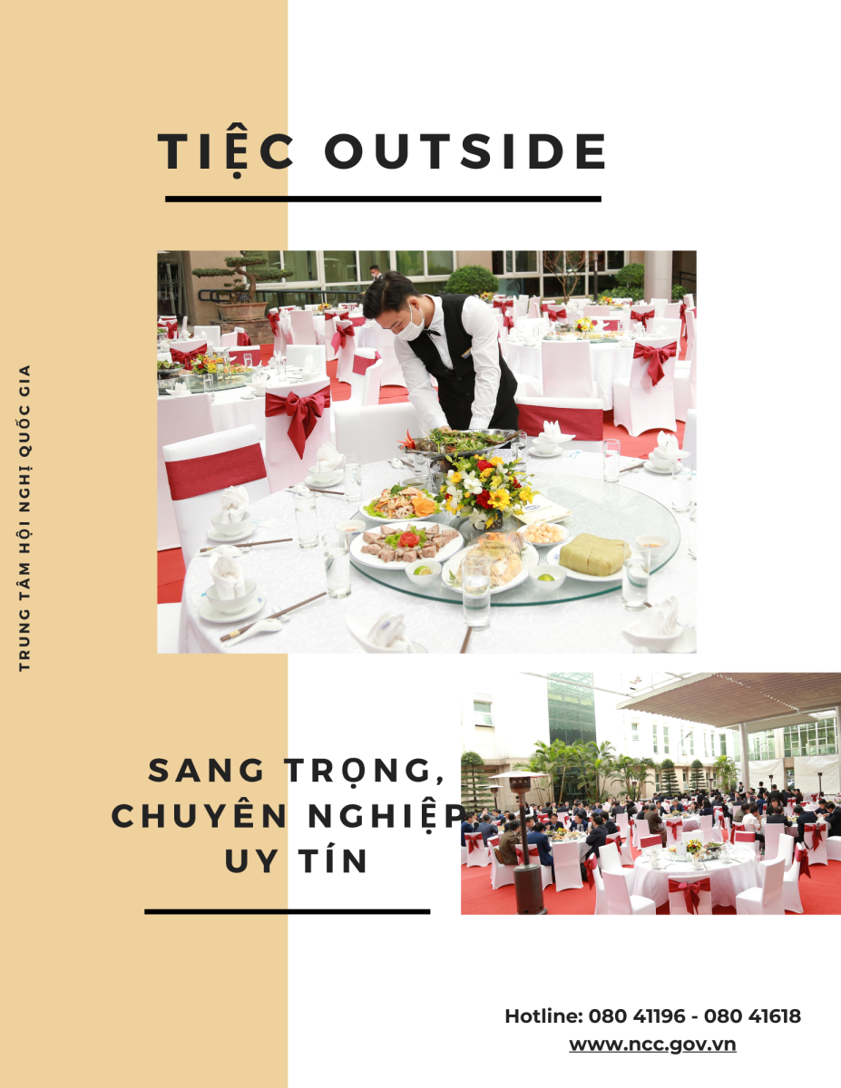  TIỆC OUTSIDE - CHUYÊN NGHIỆP, SANG TRỌNG & UY TÍN 