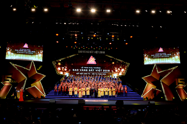 Lễ kỷ niệm 25 Phong trào Doanh nhân Trẻ Việt Nam  và Lễ trao Giải Sao Vàng Đất Việt 2018